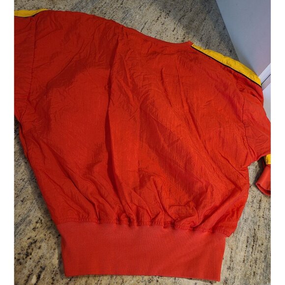 Vintage Lizwear Women Sz M Red Yellow Nylon Sweatshirt Wonder Women Marvel Vibes - Picture 14 of 15